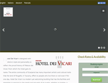 Tablet Screenshot of hoteldeivicari.com